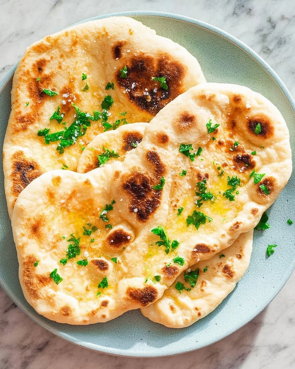2 Ingredient Dough Naan (No yeast!)