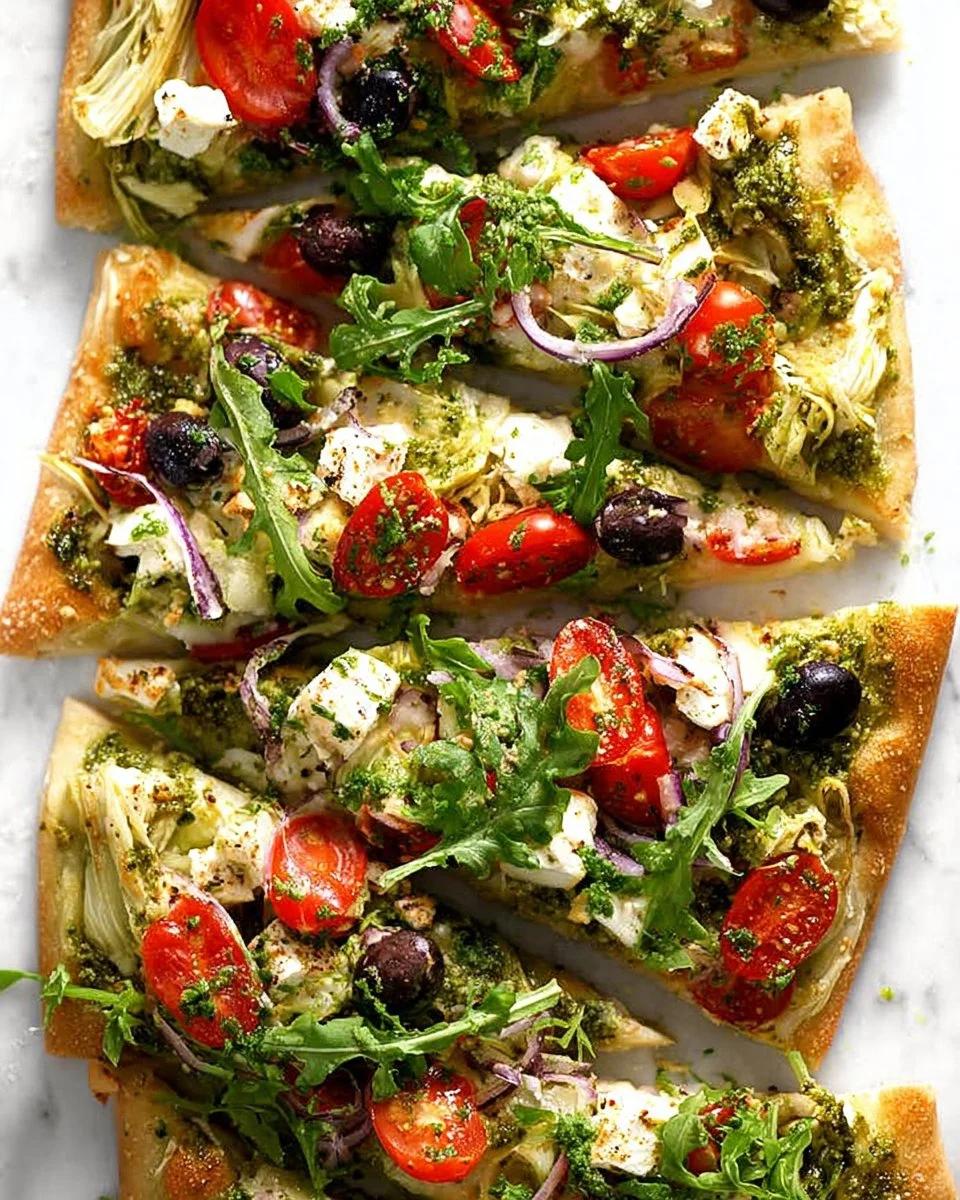 Mediterranean Flatbread Pizza