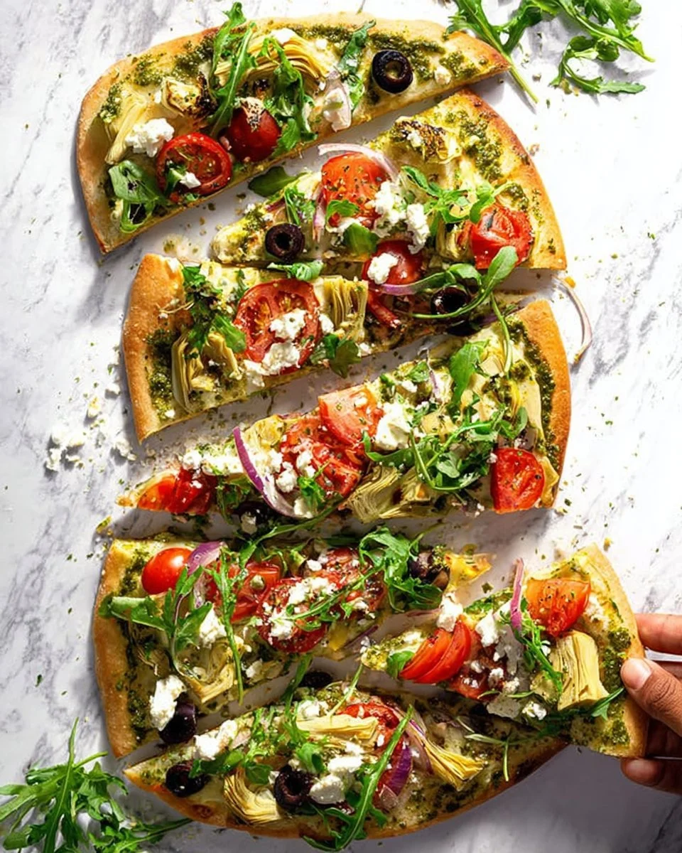 Mediterranean Flatbread Pizza