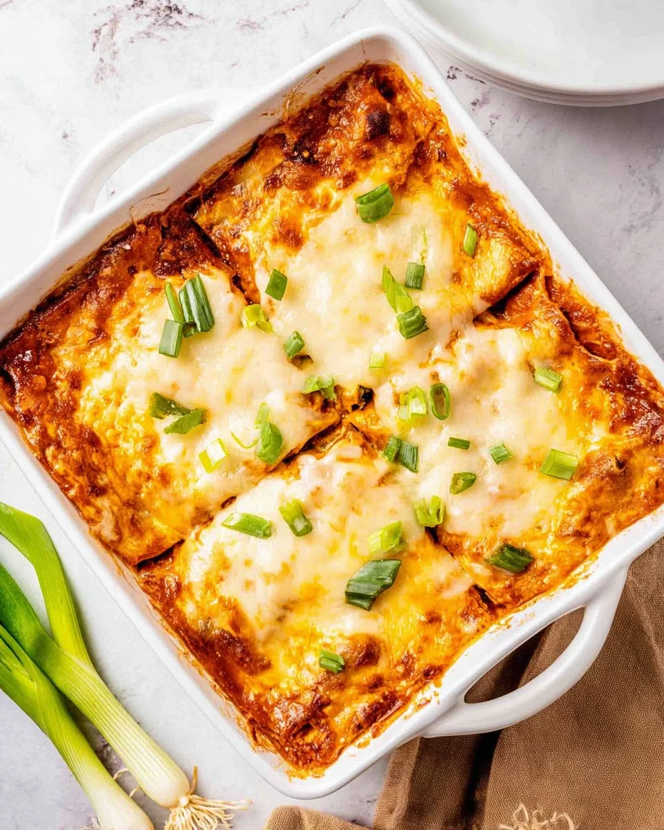 4 Ingredient Chicken Enchilada Casserole