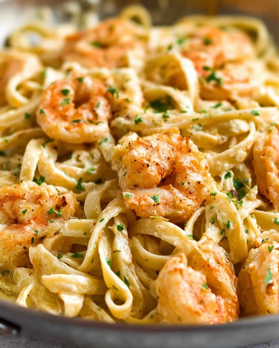 Creamy Garlic Shrimp Pasta