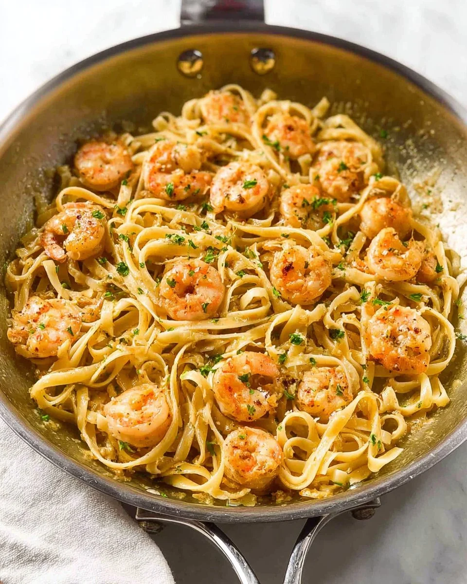 Creamy Garlic Shrimp Pasta