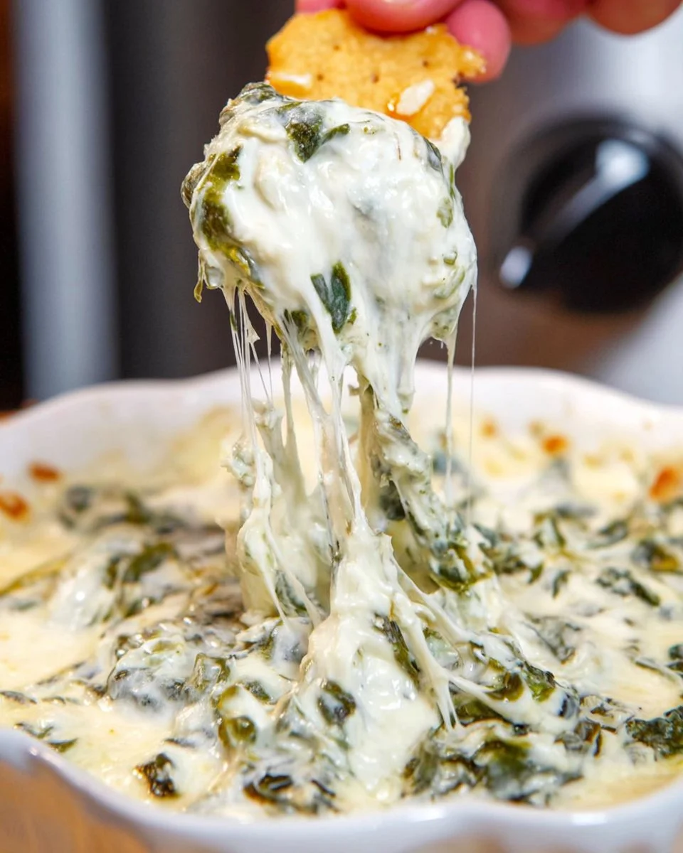 Crock Pot Spinach Artichoke Dip