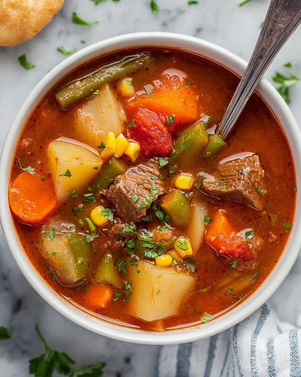 Crockpot Vegetable Beef Soup