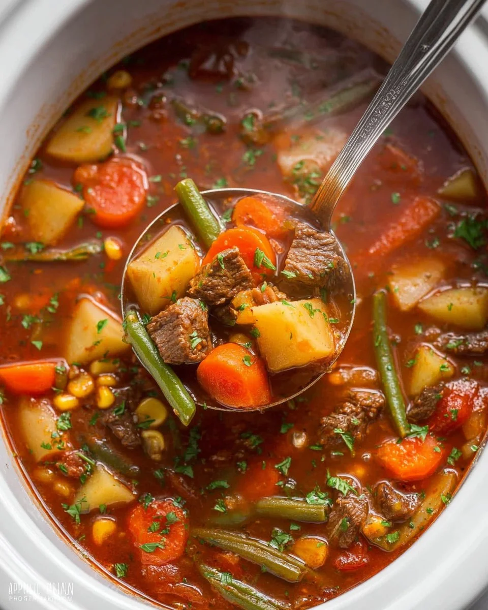 Crockpot Vegetable Beef Soup