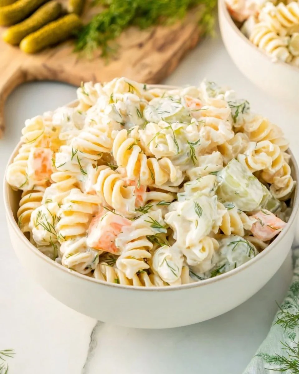 Dill Pickle Pasta Salad