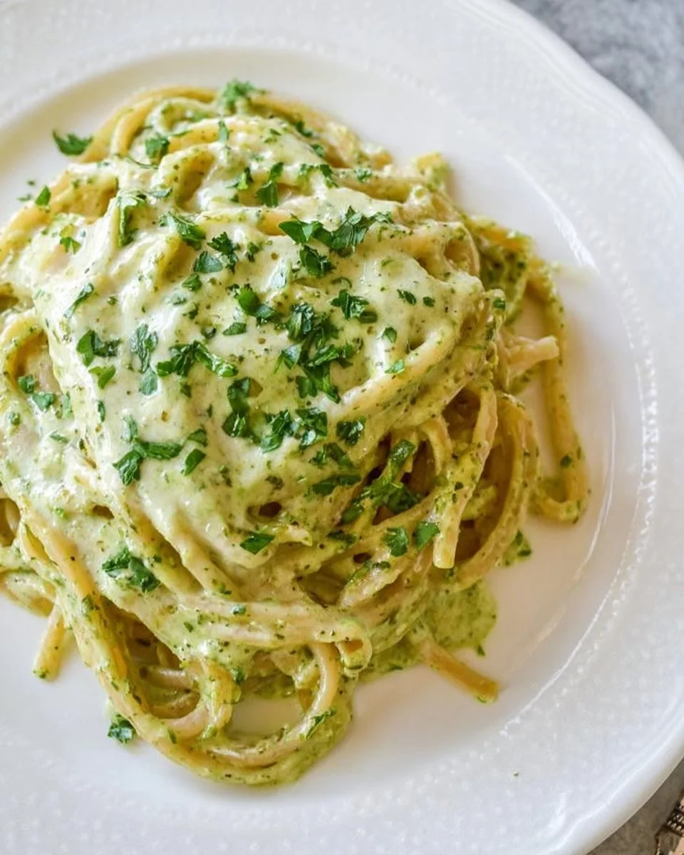 Easy 10-Minute Creamy Pesto Pasta