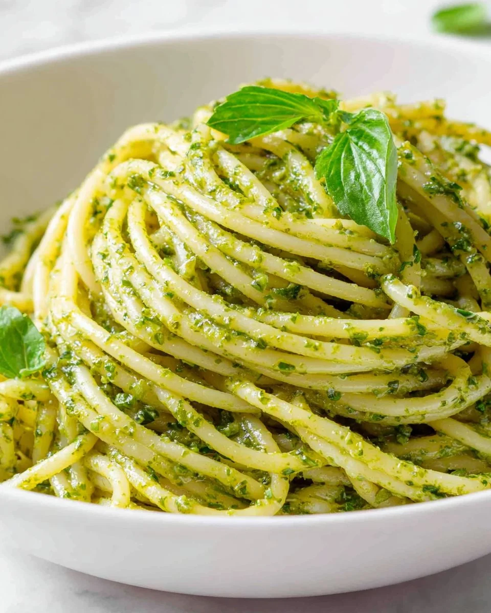 Easy 10-Minute Creamy Pesto Pasta