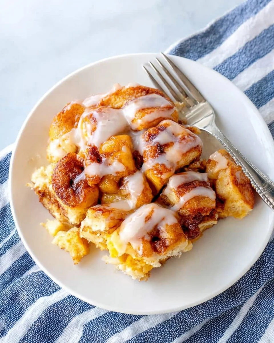 Easy Cinnamon Roll French Toast Casserole
