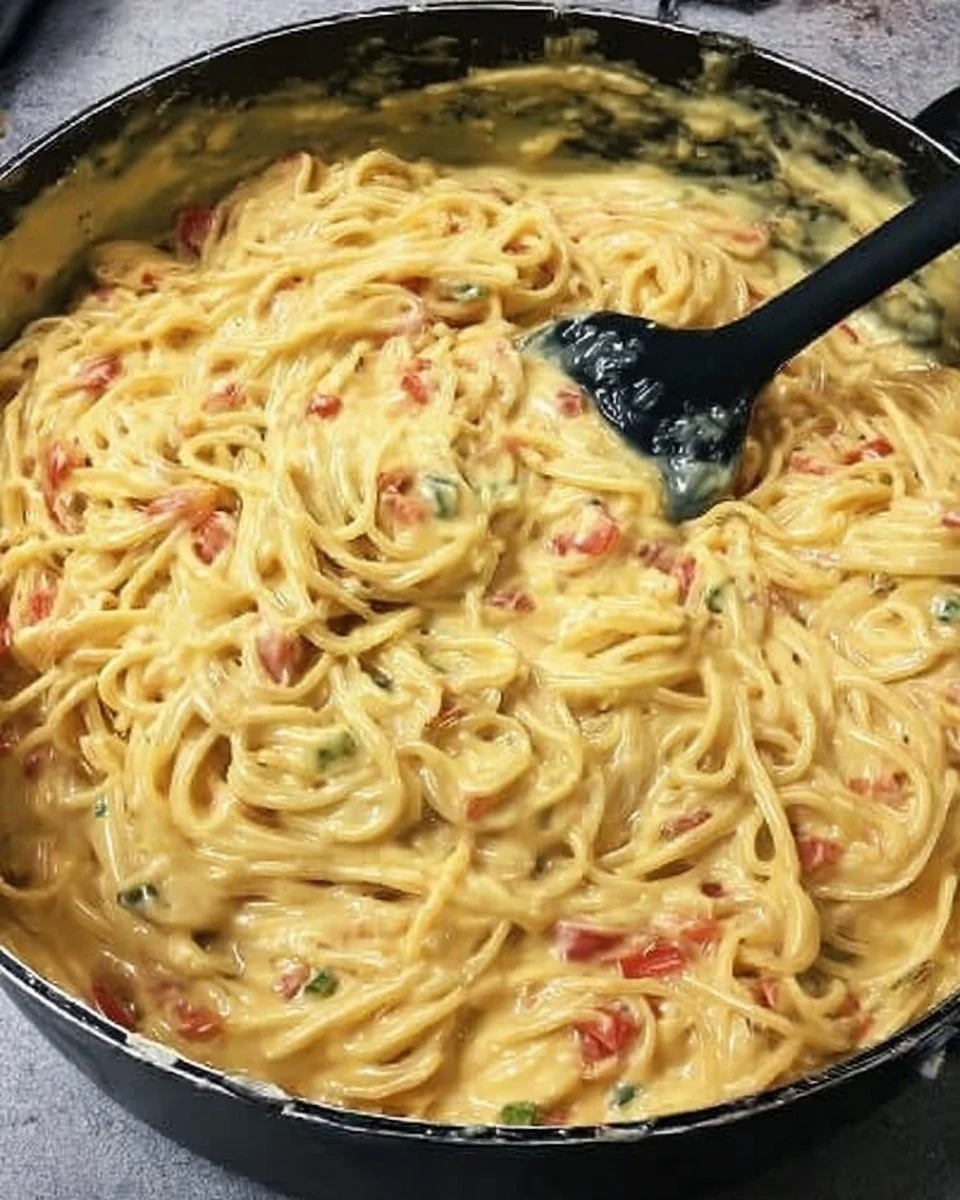 Easy Rotel Chicken Spaghetti
