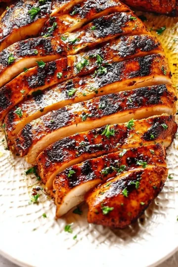 Delicious grilled chicken marinated for perfect flavor