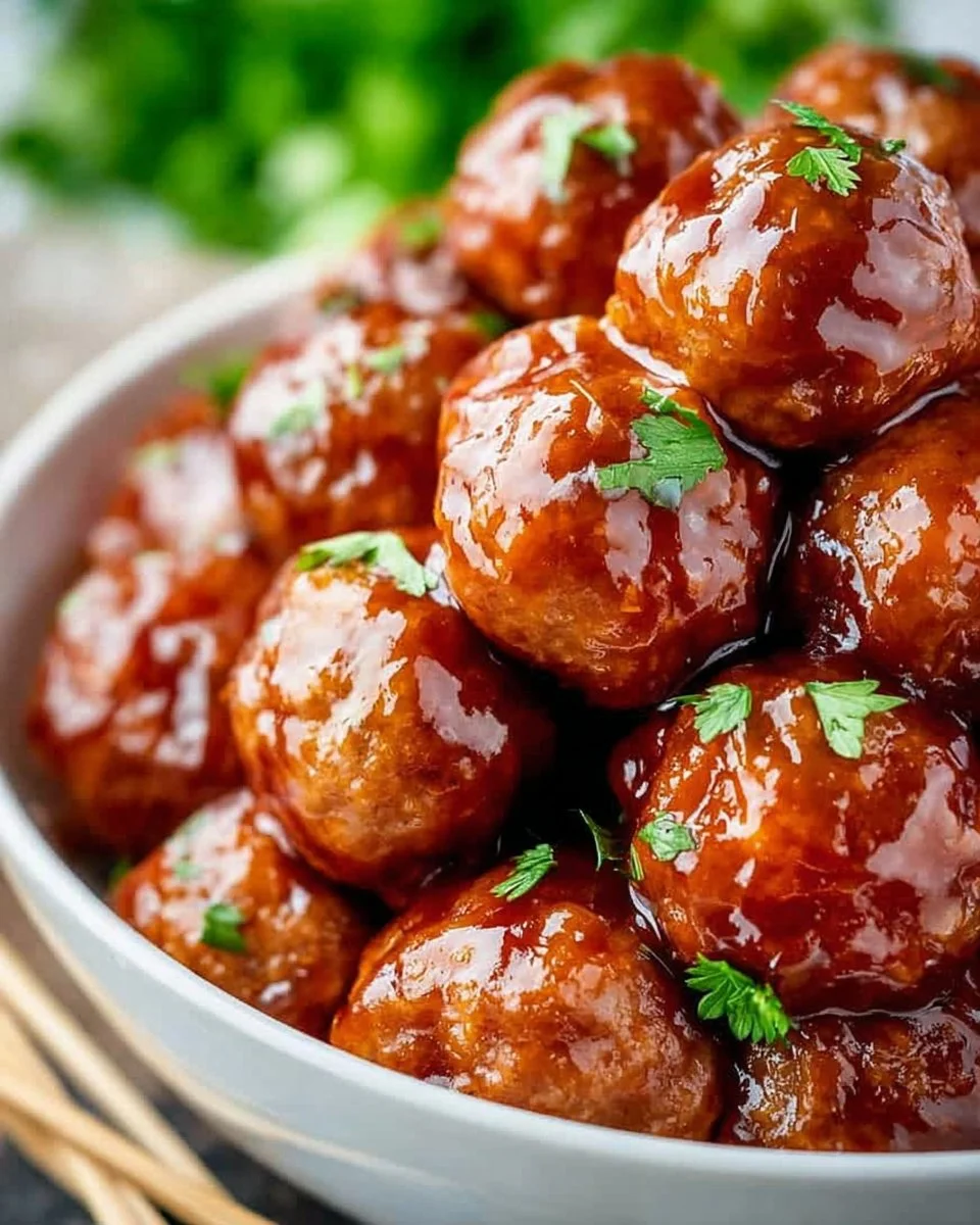 Honey BBQ Crockpot Meatballs