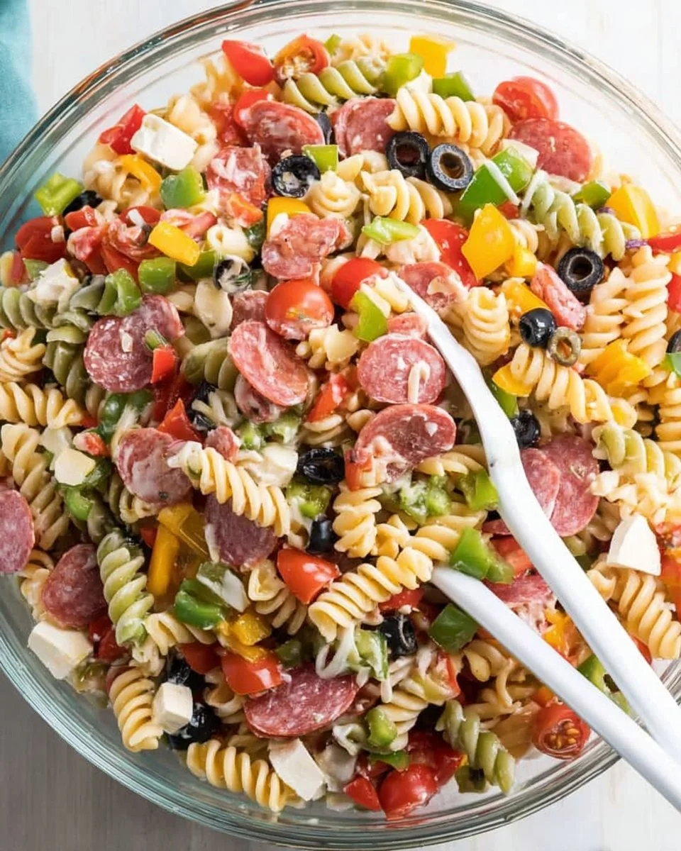 Easy Pasta Salad with Italian Dressing