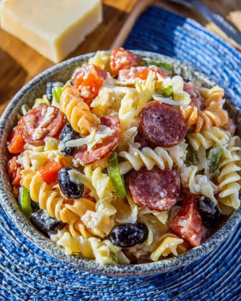 Easy Pasta Salad with Italian Dressing