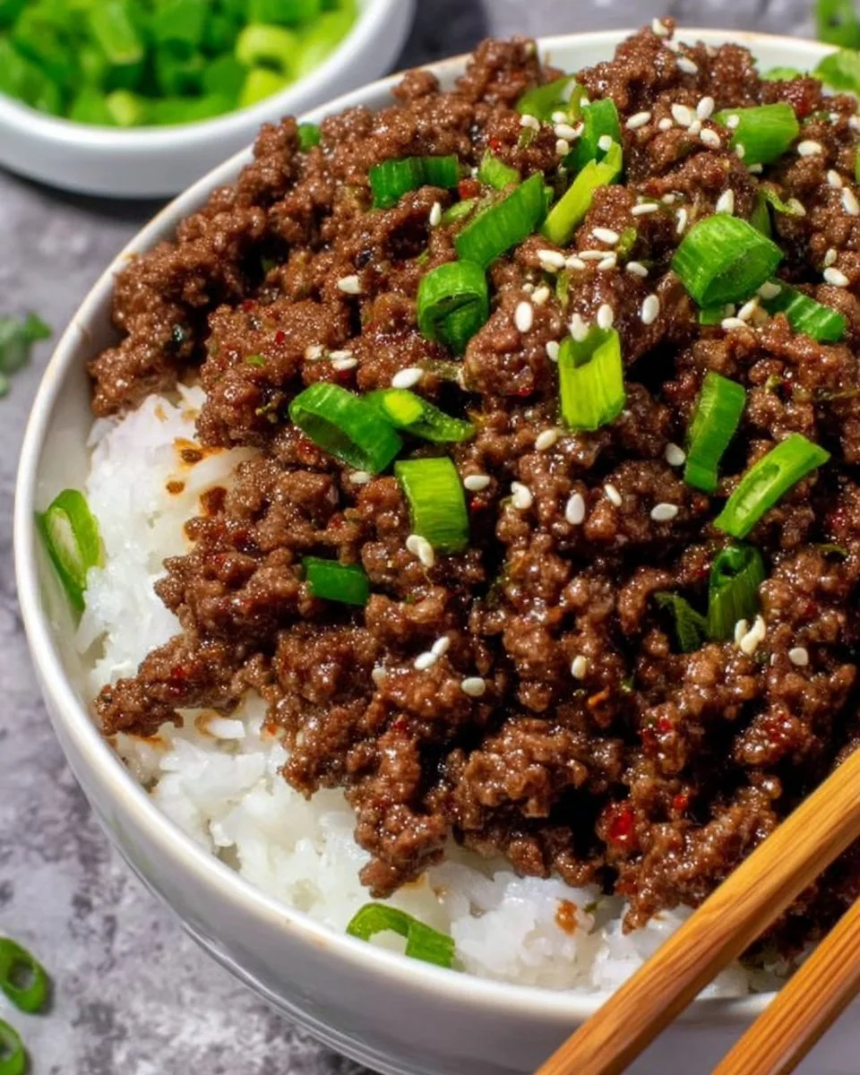 Korean Ground Beef Bowl