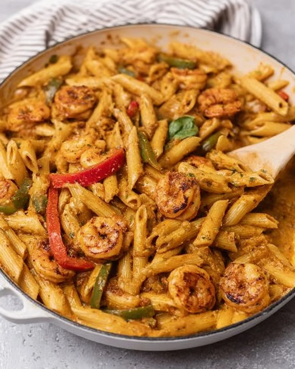 Best Rasta Pasta Recipe – Jerk Shrimp Pasta