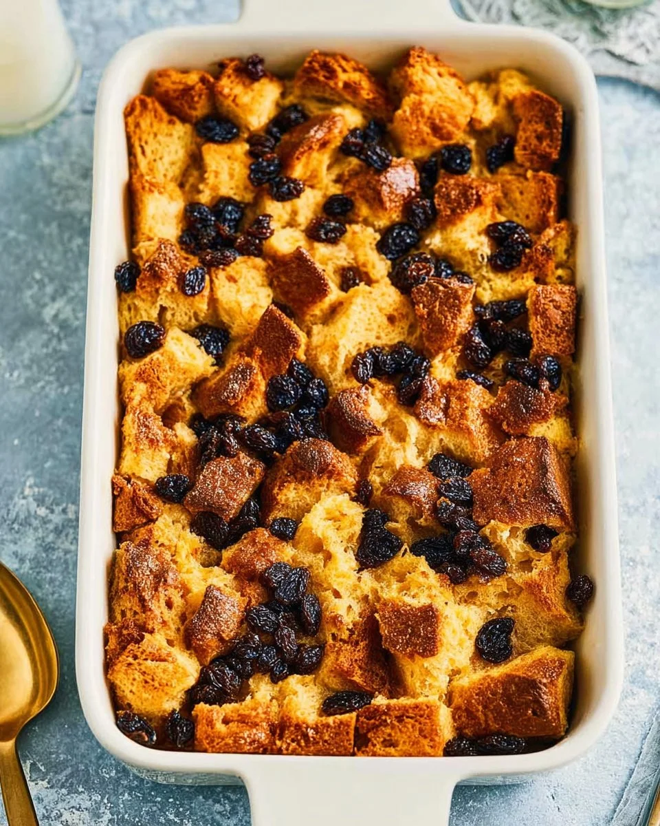 Bread Pudding Recipe with Vanilla Caramel Sauce