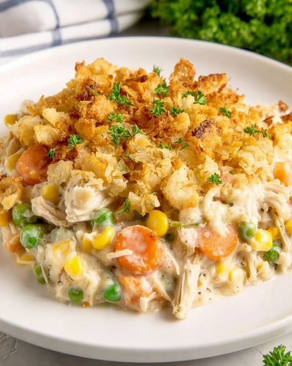 Chicken & Stuffing Casserole