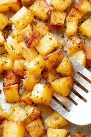 Crispy breakfast potatoes served on a plate for a delicious morning meal