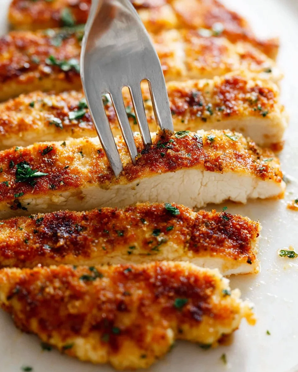 Crispy Parmesan Crusted Chicken