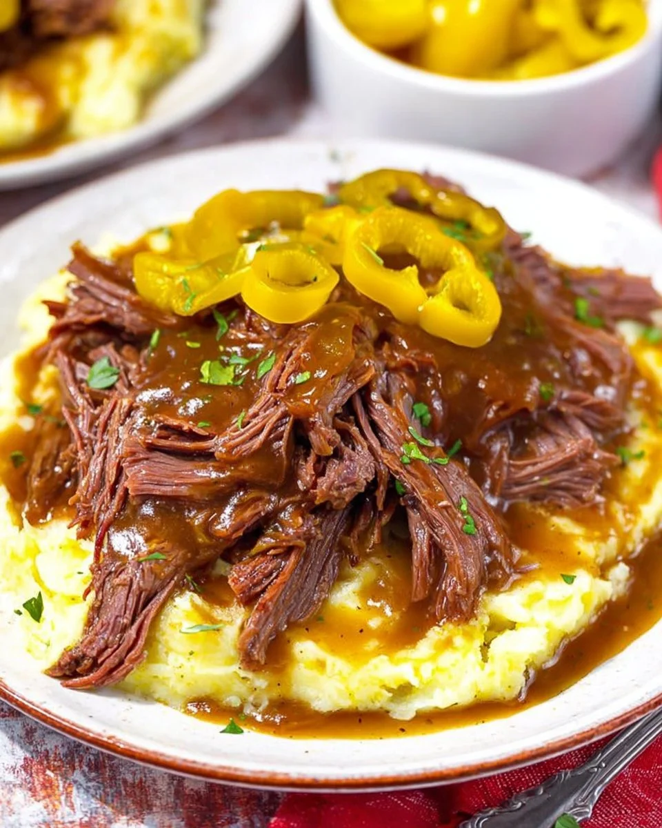 Slow Cooker Mississippi Pot Roast