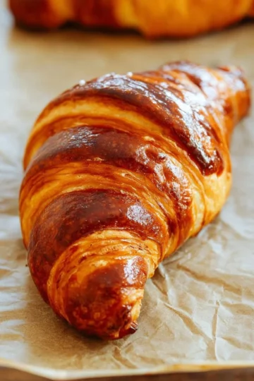 Delicious homemade croissants fresh out of the oven