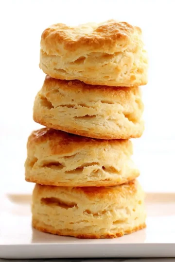 Freshly baked easy homemade biscuits on a cooling rack