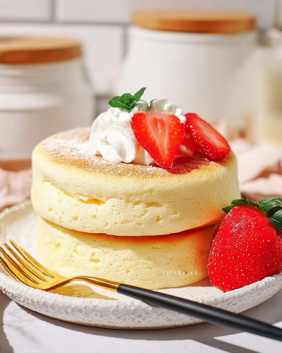 Fluffy Japanese Soufflé Pancakes