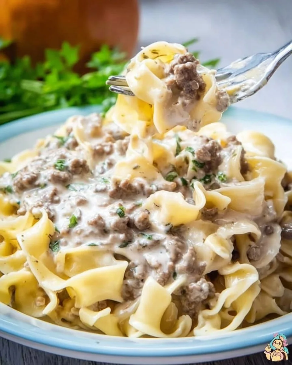 Ground Beef Stroganoff