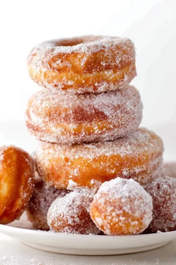 Delicious homemade donuts decorated with colorful frosting