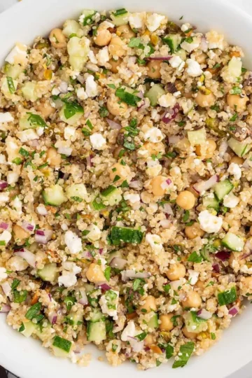 Delicious and healthy Jennifer Aniston Salad with fresh ingredients