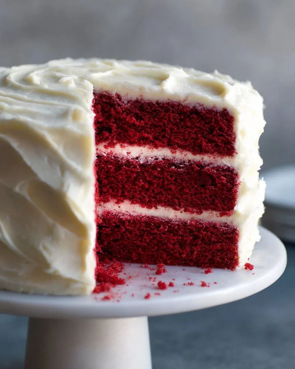 Red Velvet Cake with Cream Cheese Frosting