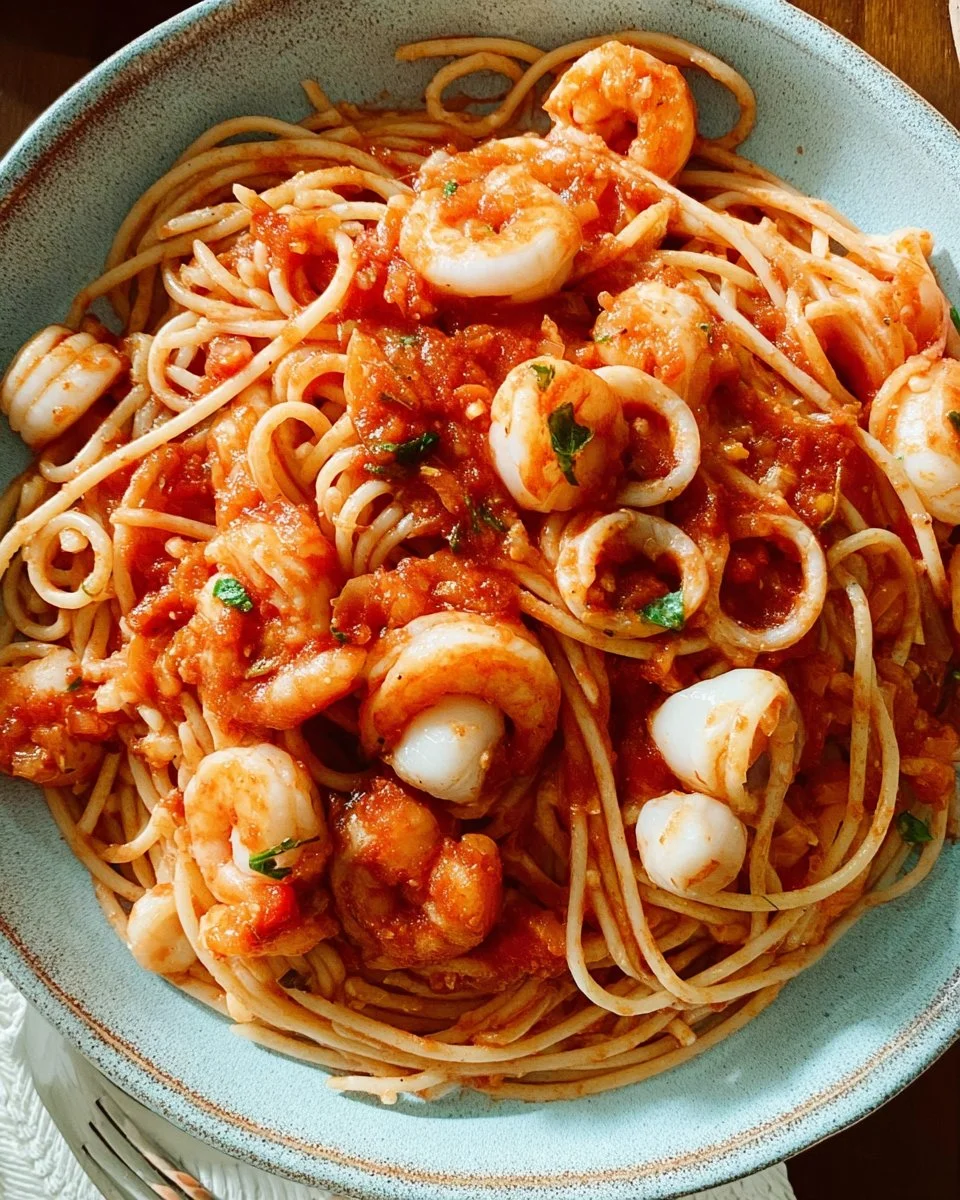 Spicy Seafood Pasta