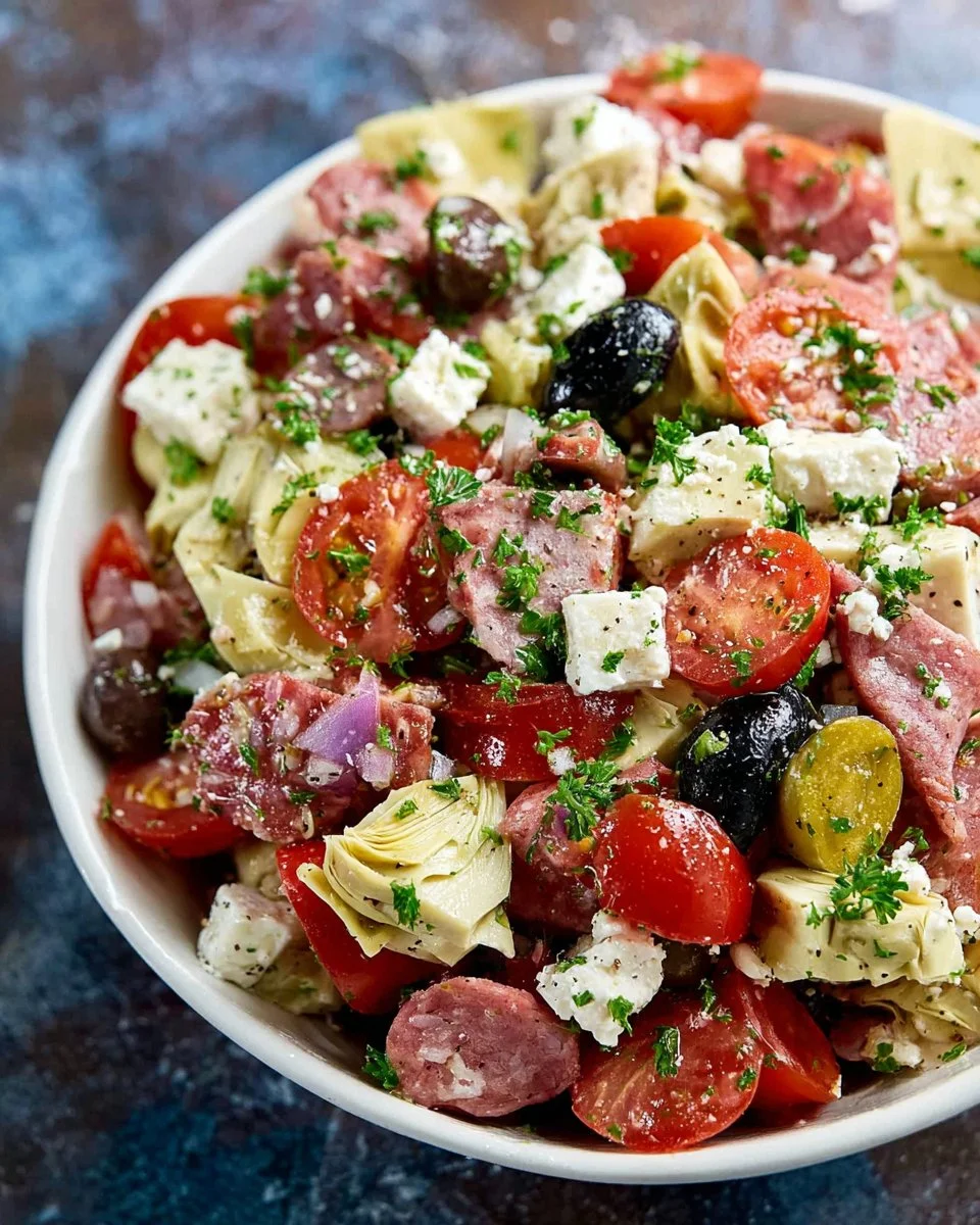 Antipasto Meat and Cheese Salad