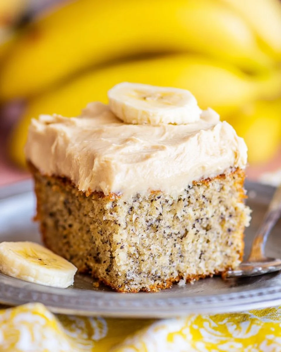 Banana Cake with Brown Butter Icing