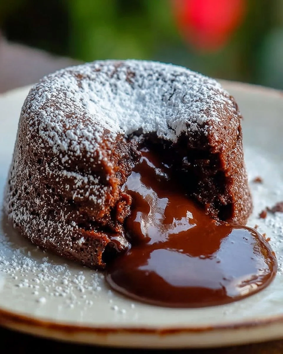 Chocolate Lava Cake with Salted Caramel