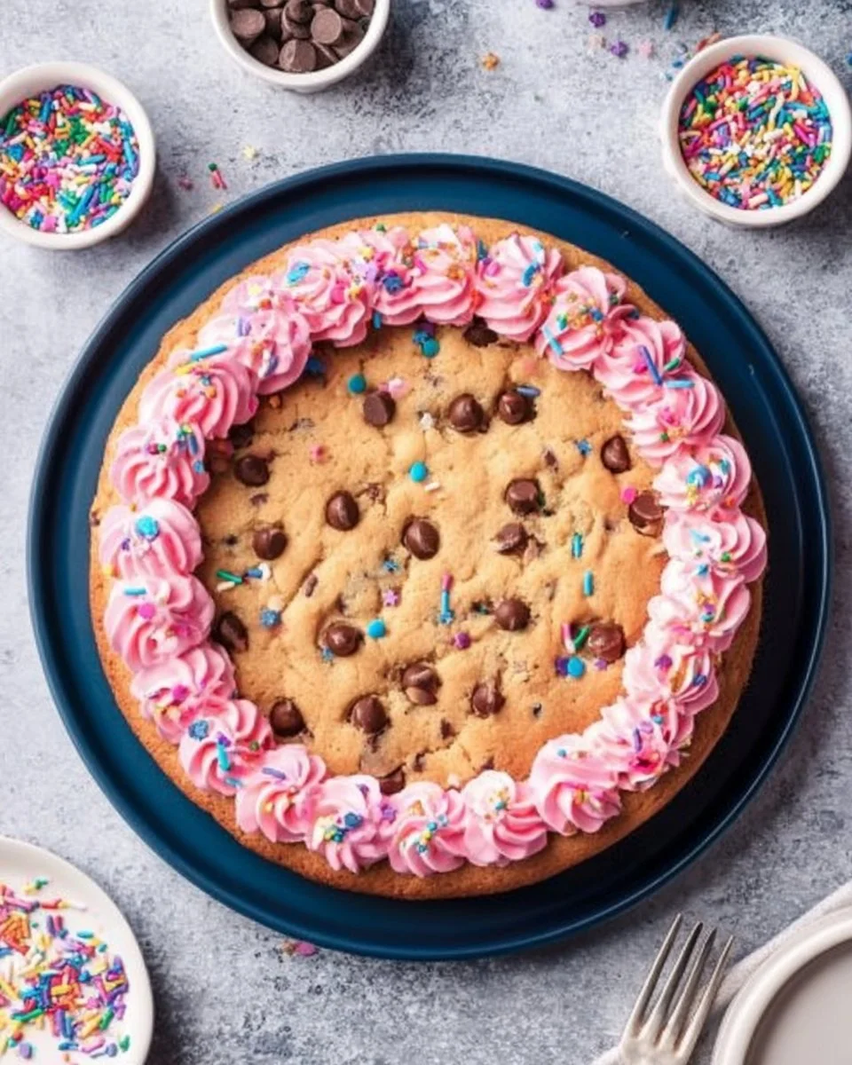 Easy Chocolate Chip Cookie Cake