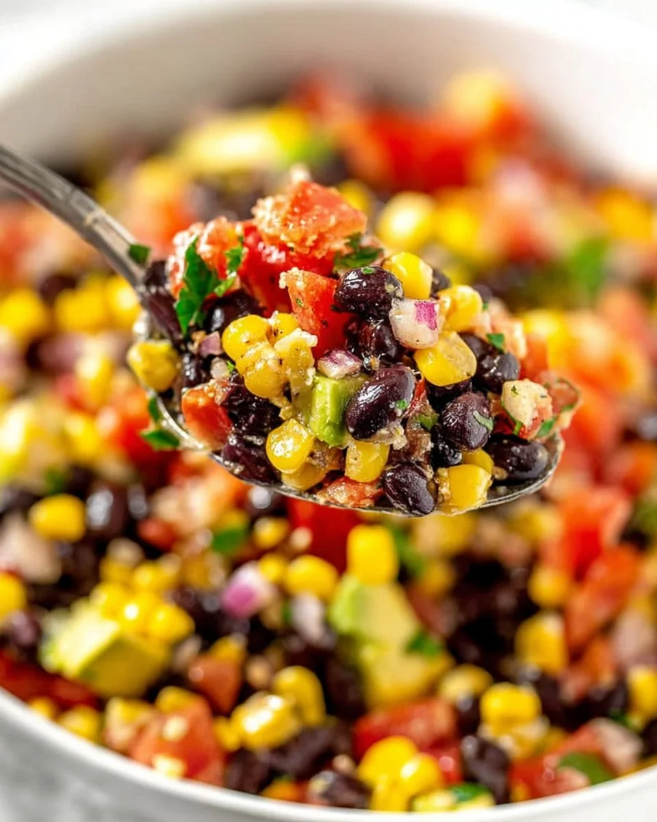 Mexican Salad With Corn & Black Beans