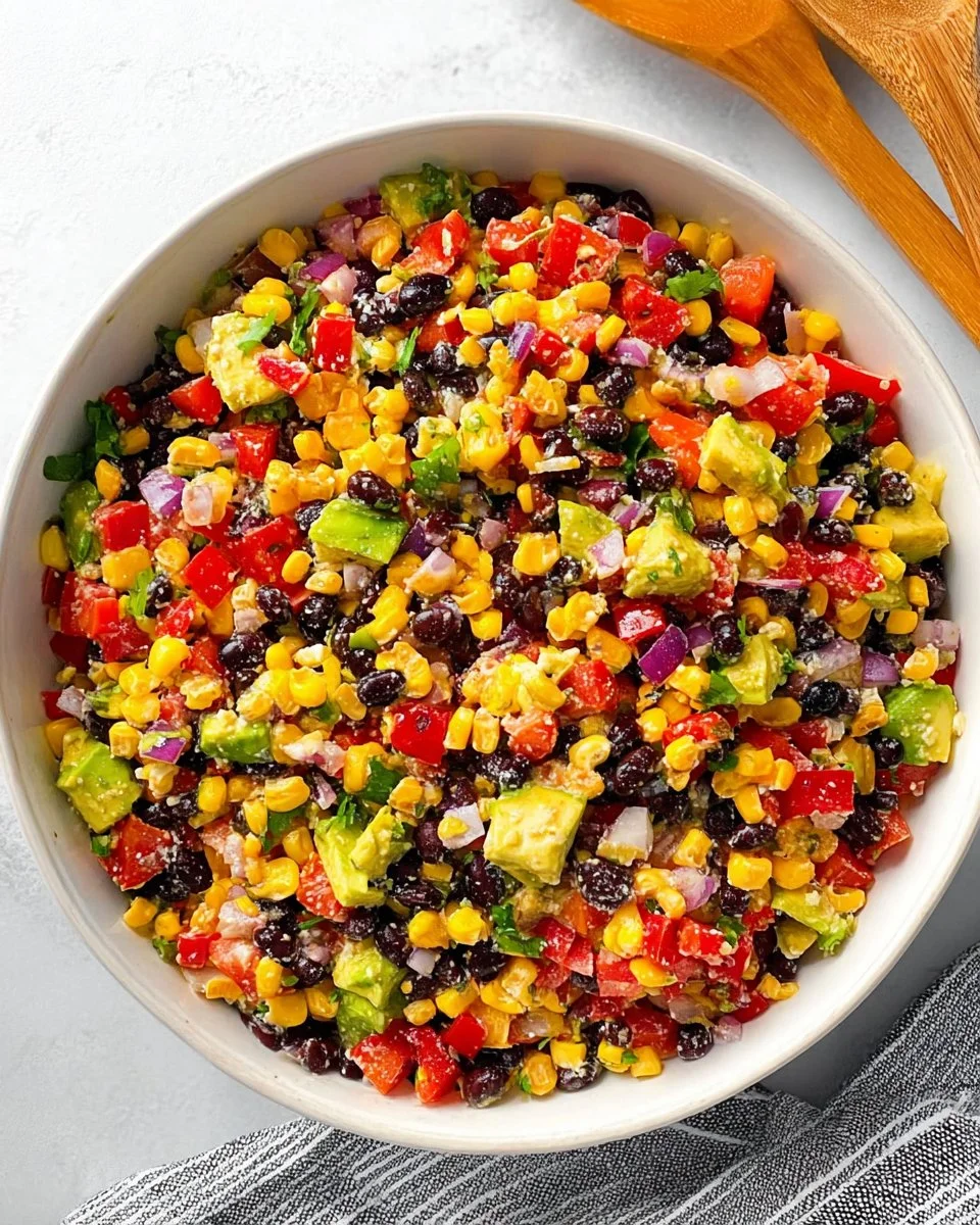Mexican Salad With Corn & Black Beans
