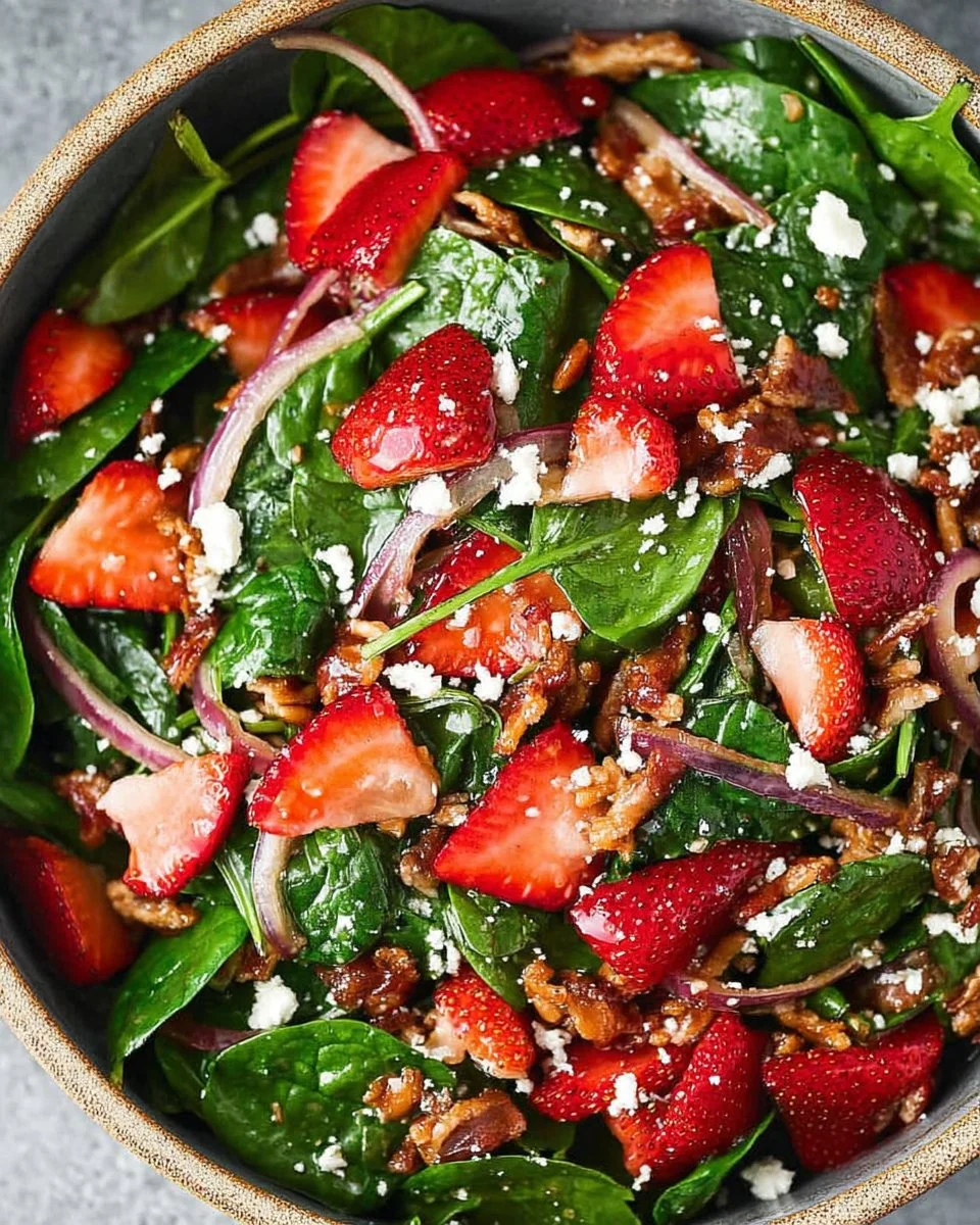 Strawberry Spinach Salad