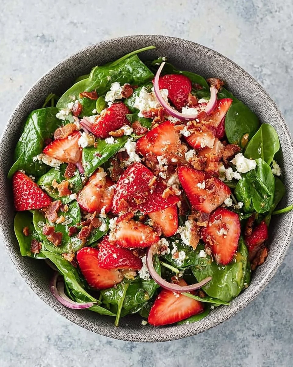 Strawberry Spinach Salad