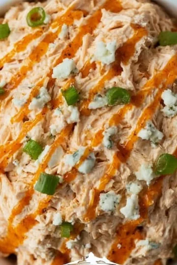 Delicious Buffalo Chicken Salad made with fresh ingredients and spicy buffalo sauce