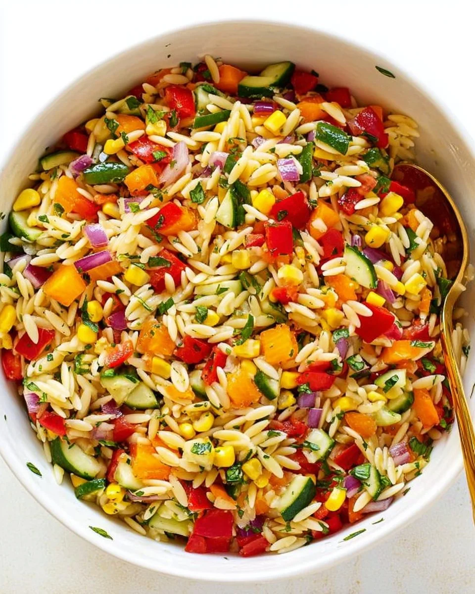 Summer Orzo Pasta Salad